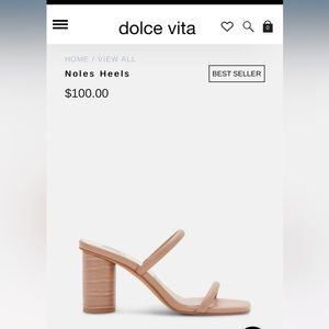 Dolce vita Nole heel sandal lightly worn